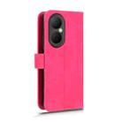 For Huawei Enjoy 80 Skin Feel Magnetic Flip Leather Phone Case(Rose Red) - 3