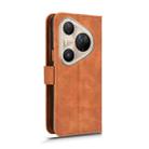 For Huawei Pura 80 Pro 5G Skin Feel Magnetic Flip Leather Phone Case(Brown) - 3
