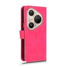 For Huawei Pura 80 Ultra 5G Skin Feel Magnetic Flip Leather Phone Case(Rose Red) - 3