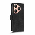 For Huawei Pura 80 5G Skin Feel Magnetic Flip Leather Phone Case(Black) - 3