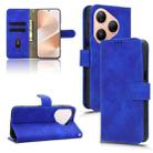 For Huawei Pura 80 5G Skin Feel Magnetic Flip Leather Phone Case(Blue) - 1