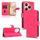 For Huawei Pura 80 5G Skin Feel Magnetic Flip Leather Phone Case(Rose Red) - 1