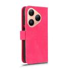 For Huawei Pura 80 5G Skin Feel Magnetic Flip Leather Phone Case(Rose Red) - 3