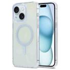 For iPhone 15 Magic Diamond Blu-ray MagSafe Phone Case(White) - 1