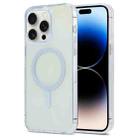 For iPhone 14 Pro Max Magic Diamond Blu-ray MagSafe Phone Case(White) - 1