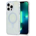 For iPhone 13 Pro Max Magic Diamond Blu-ray MagSafe Phone Case(White) - 1