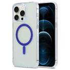 For iPhone 12 Pro Max Magic Diamond Blu-ray MagSafe Phone Case(Purple) - 1