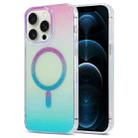 For iPhone 12 Pro Magic Diamond Blu-ray MagSafe Phone Case(Purple Blue Gradient) - 1