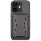 For iPhone 11 Leather Card Holder TPU Phone Case(Black) - 1