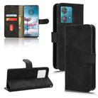 For Motorola Edge 40 Neo Skin Feel Magnetic Flip Leather Phone Case(Black) - 1