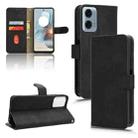 For Motorola Moto G Power 5G 2024 Skin Feel Magnetic Flip Leather Phone Case(Black) - 1