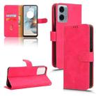 For Motorola Moto G Power 5G 2024 Skin Feel Magnetic Flip Leather Phone Case(Rose Red) - 1