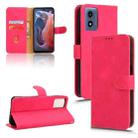For Motorola Moto G Paly 4G 2024 Skin Feel Magnetic Flip Leather Phone Case(Rose Red) - 1