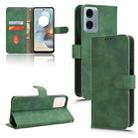 For Motorola Moto G34 5G Skin Feel Magnetic Flip Leather Phone Case(Green) - 1