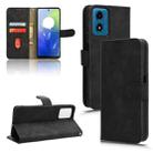 For Motorola Moto G04 / G24 Skin Feel Magnetic Flip Leather Phone Case(Black) - 1