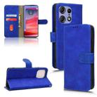 For Motorola Edge 50 Pro Skin Feel Magnetic Flip Leather Phone Case(Blue) - 1