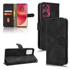 For Motorola Edge 50 Fusion Skin Feel Magnetic Flip Leather Phone Case(Black) - 1