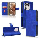 For Motorola Edge 50 Ultra Skin Feel Magnetic Flip Leather Phone Case(Blue) - 1