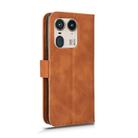 For Motorola Edge 50 Ultra Skin Feel Magnetic Flip Leather Phone Case(Brown) - 3