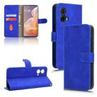 For Motorola Moto G85 / S50 Neo Skin Feel Magnetic Flip Leather Phone Case(Blue) - 1