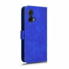 For Motorola Moto G85 / S50 Neo Skin Feel Magnetic Flip Leather Phone Case(Blue) - 3