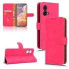 For Motorola Moto G85 / S50 Neo Skin Feel Magnetic Flip Leather Phone Case(Rose Red) - 1