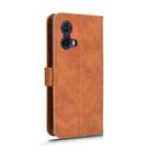 For Motorola Moto G85 / S50 Neo Skin Feel Magnetic Flip Leather Phone Case(Brown) - 3