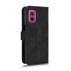 For Motorola Moto G55 5G Skin Feel Magnetic Flip Leather Phone Case(Black) - 3