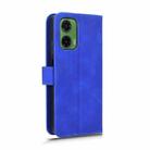 For Motorola Moto G35 Skin Feel Magnetic Flip Leather Phone Case(Blue) - 3