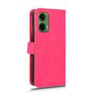 For Motorola Moto G35 Skin Feel Magnetic Flip Leather Phone Case(Rose Red) - 3