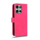 For Motorola Moto G75 5G Skin Feel Magnetic Flip Leather Phone Case(Rose Red) - 3