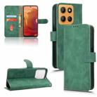 For Motorola Moto G15 4G Skin Feel Magnetic Flip Leather Phone Case(Green) - 1