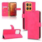 For Motorola Moto G15 4G Skin Feel Magnetic Flip Leather Phone Case(Rose Red) - 1