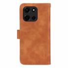 For Motorola Edge 5G 2025 Skin Feel Magnetic Flip Leather Phone Case(Brown) - 3