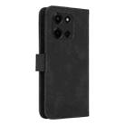 For Motorola Edge 60 Fusion Skin Feel Magnetic Flip Leather Phone Case(Black) - 3