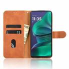 For Motorola Moto G Stylus 5G 2025 Skin Feel Magnetic Flip Leather Phone Case(Brown) - 3