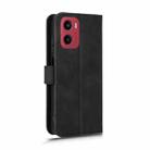 For Motorola Moto G05 / E15 Skin Feel Magnetic Flip Leather Phone Case(Black) - 3