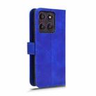 For Motorola Edge 60 Pro Skin Feel Magnetic Flip Leather Phone Case(Blue) - 3