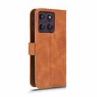 For Motorola Edge 60 Pro Skin Feel Magnetic Flip Leather Phone Case(Brown) - 3