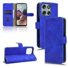 For Motorola Moto G56 5G Skin Feel Magnetic Flip Leather Phone Case(Blue) - 1