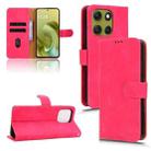 For Motorola Moto G86 5G Skin Feel Magnetic Flip Leather Phone Case(Rose Red) - 1