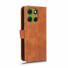 For Motorola Moto G86 5G Skin Feel Magnetic Flip Leather Phone Case(Brown) - 3
