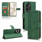 For Honor 100 Pro 5G Skin Feel Magnetic Flip Leather Phone Case(Green) - 1