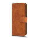 For Honor 100 5G Skin Feel Magnetic Flip Leather Phone Case(Brown) - 2