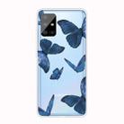 For Samsung Galaxy A71 5G Shockproof Painted TPU Protective Case(Blue Butterfly) - 1