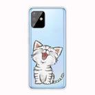For Samsung Galaxy A81 / Note 10 Lite Shockproof Painted TPU Protective Case(Laughing Cat) - 1