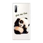 For Samsung Galaxy Note 10 Shockproof Painted TPU Protective Case(Tilted Head Panda) - 1