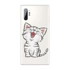 For Samsung Galaxy Note 10+ Shockproof Painted TPU Protective Case(Laughing Cat) - 1