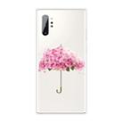 For Samsung Galaxy Note 10+ Shockproof Painted TPU Protective Case(Flower Umbrella) - 1