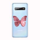 For Samsung Galaxy S10 5G Shockproof Painted TPU Protective Case(Red Butterfly) - 1